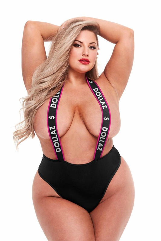 Suspender teddy - Curvynlingerie Plus Size 