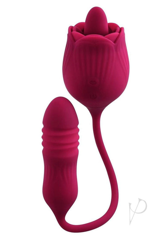 Wild Rose Rechargeable Silicone Clitoral Stimulator - Curvynlingerie Plus Size 