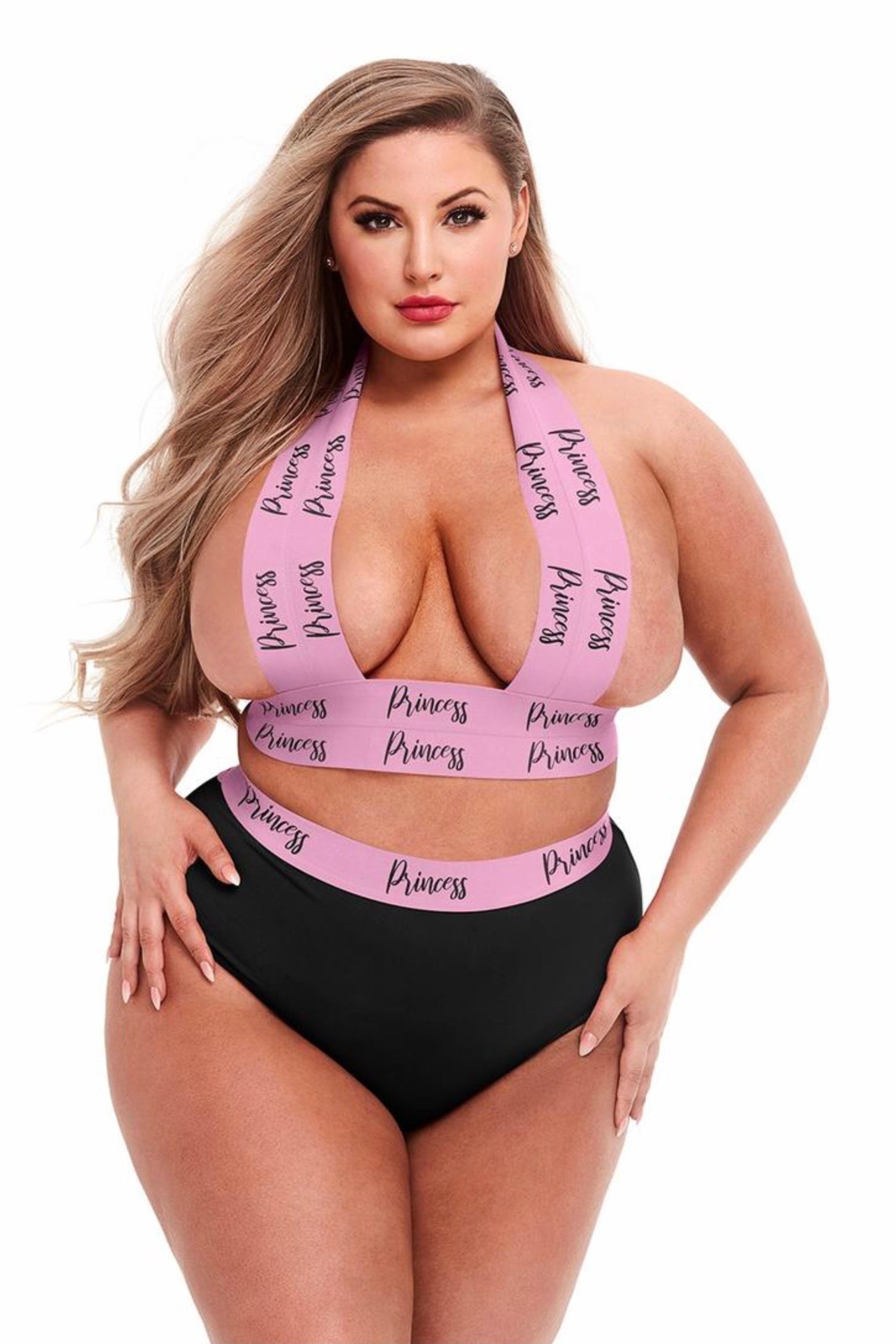 Strappy two piece Princess - Curvynlingerie Plus Size 