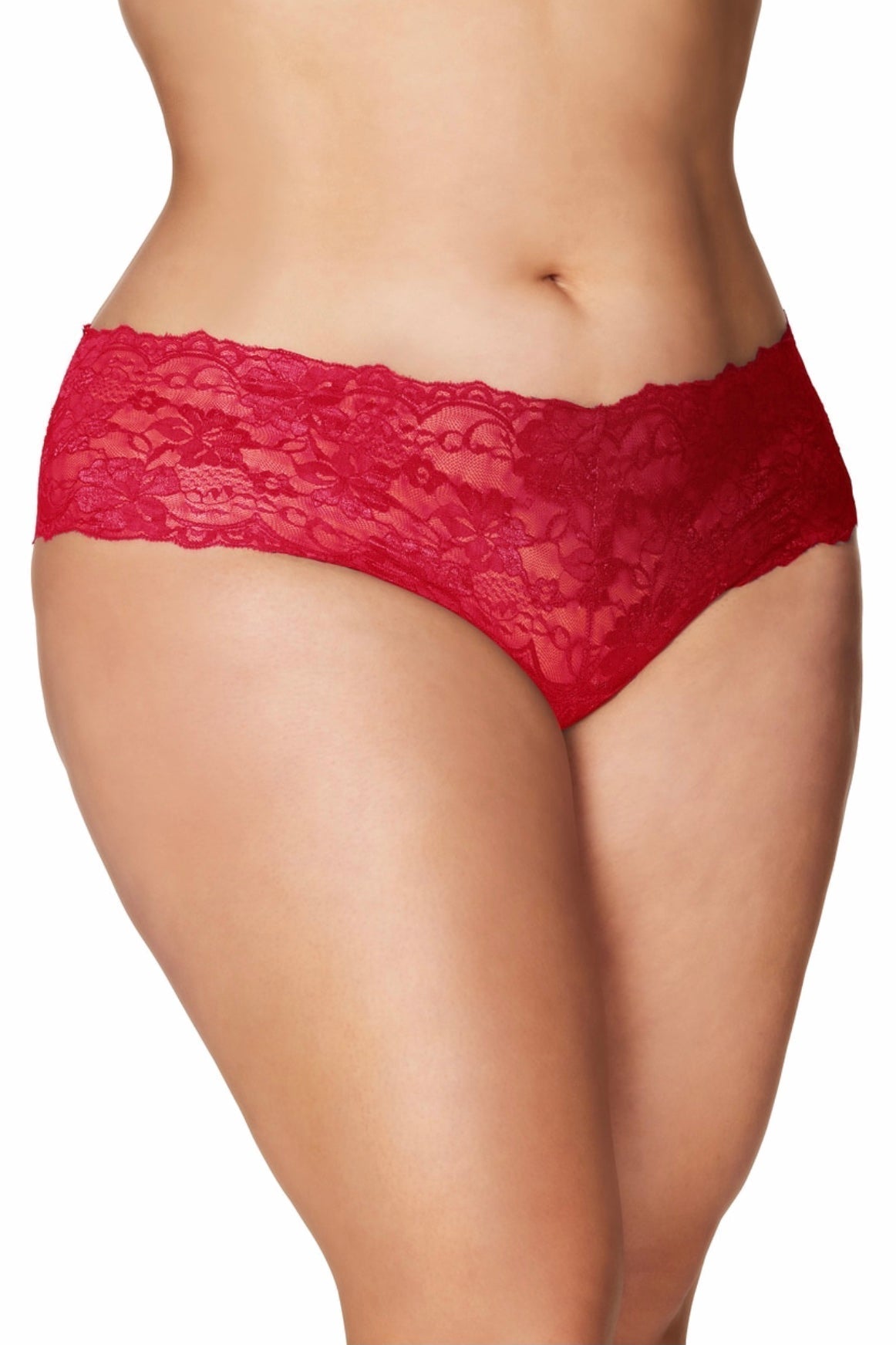 Kiss boyshort Red - curvynbeautiful.com