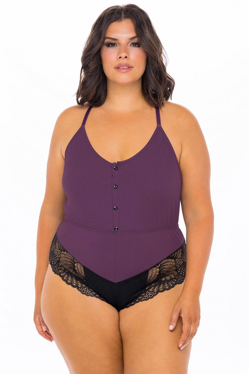 Claribel jersey romper - Curvynlingerie Plus Size 