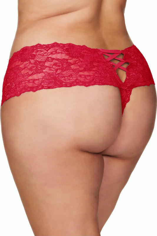 Kiss boyshort Red - curvynbeautiful.com