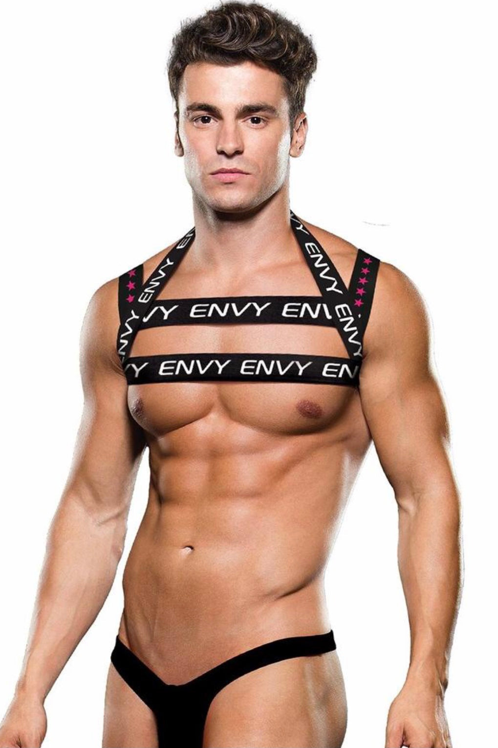 Envy logo harness - Curvynlingerie Plus Size 