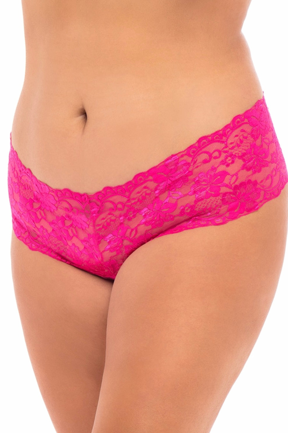 Kiss boyshort pink - Curvynlingerie Plus Size 