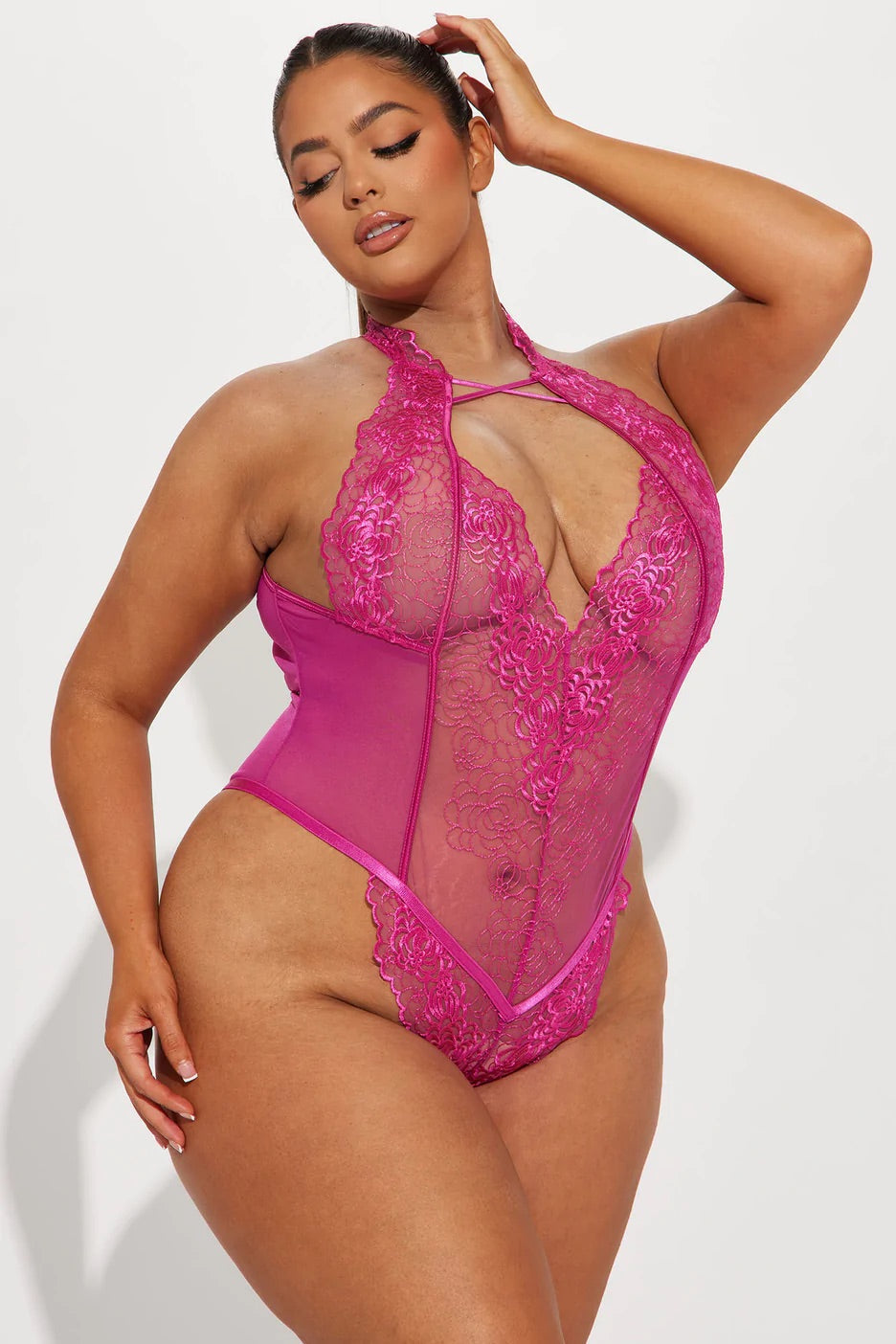 Abrielle teddy - Curvynlingerie Plus Size 