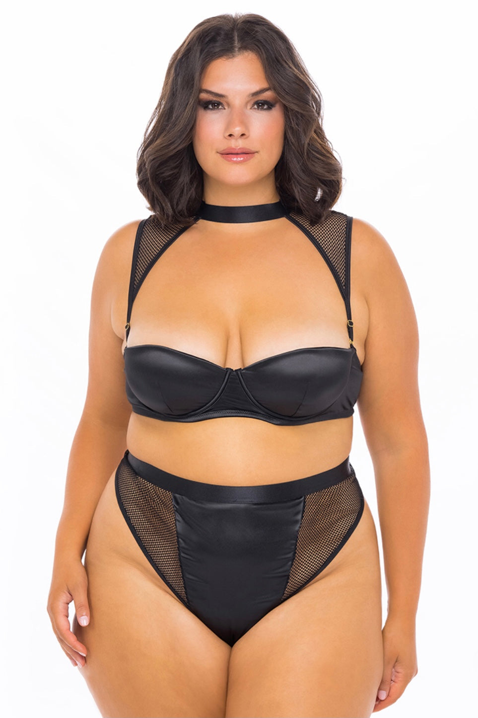 Josephine bra and panty set - Curvynlingerie Plus Size 