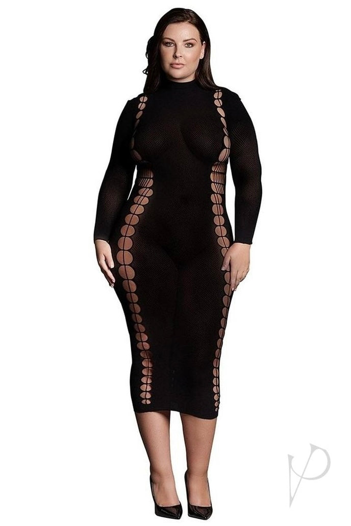 Dress with Turtleneck - Curvynlingerie Plus Size 