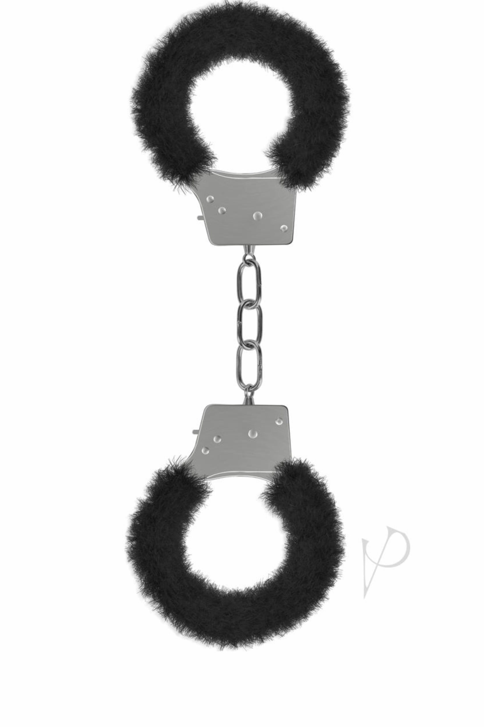 Beginner's Furry Handcuffs Black - Massage oil candle - Curvynlingerie Plus Size 