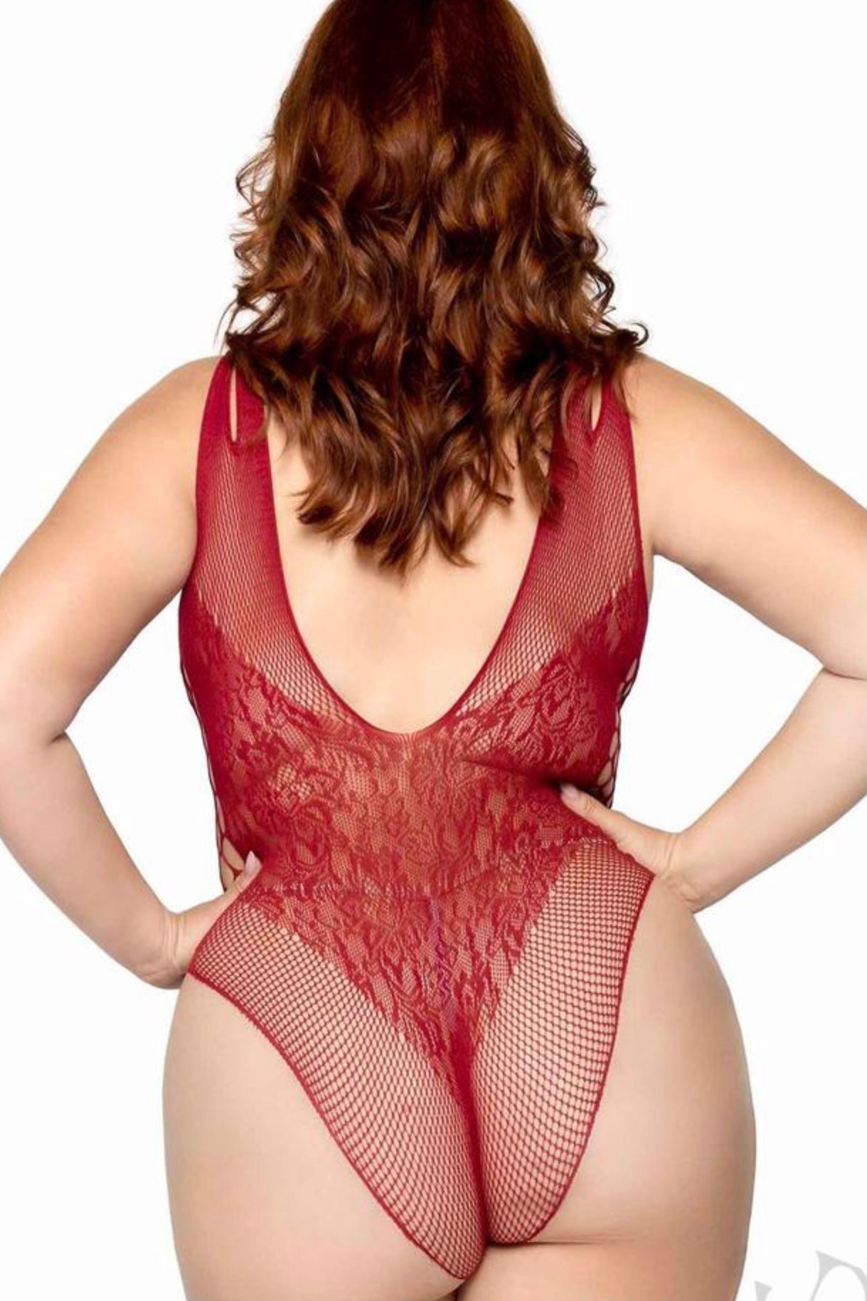 Bodysuit burgundy - Curvynlingerie Plus Size 