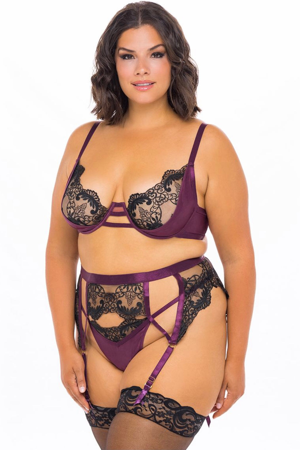 Cadence bra set - Curvynlingerie Plus Size 