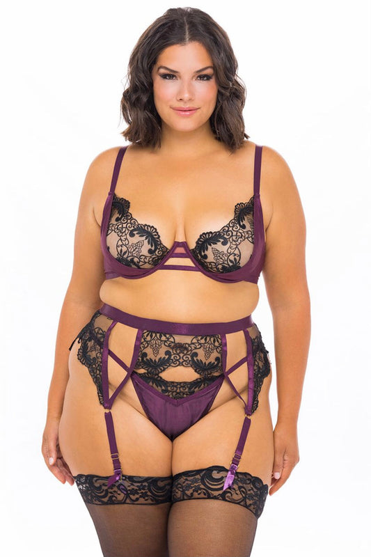 Cadence bra set - Curvynlingerie Plus Size 