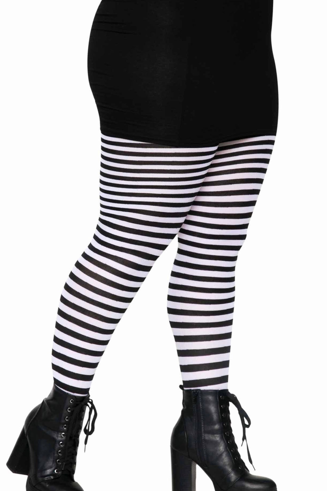 Striped tights - Curvynlingerie Plus Size 