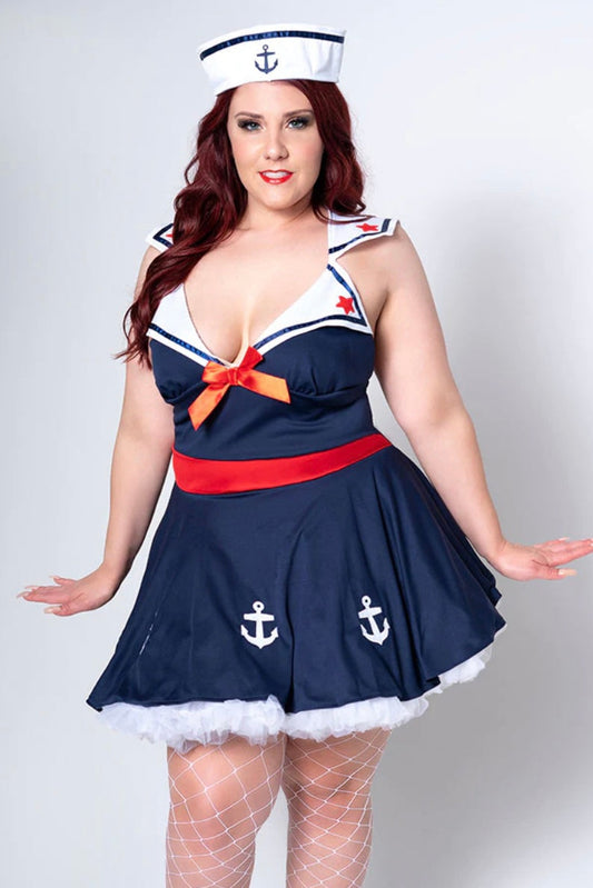 Sailors Delight Costume - Curvynlingerie Plus Size 