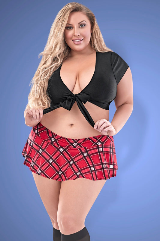 Way After Schoolgirl Costume - Curvynlingerie Plus Size 