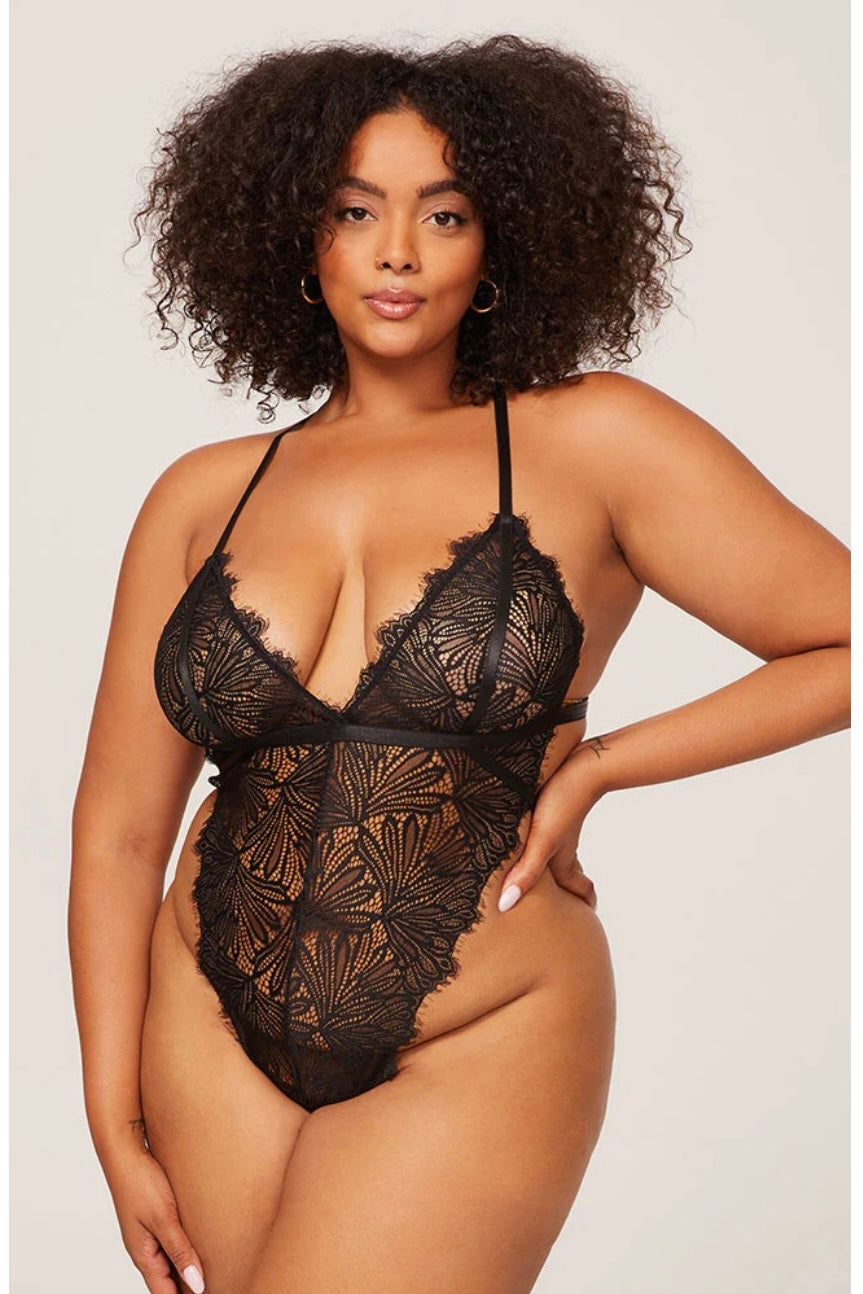 Skylar Teddy black - Curvynlingerie Plus Size 