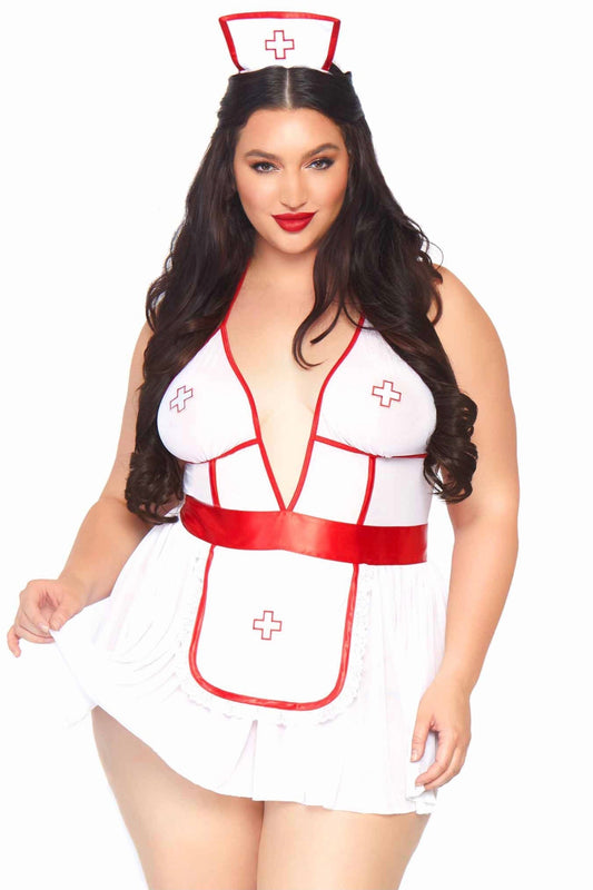 Nightshift Nurse Set - Curvynlingerie Plus Size 