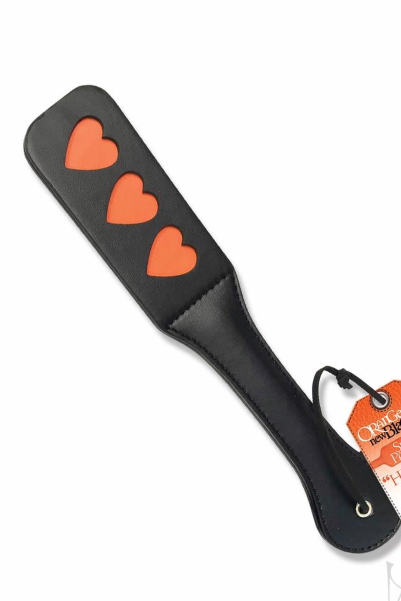 Black Slap Paddle Hearts - Massage oil candle - Curvynlingerie Plus Size 