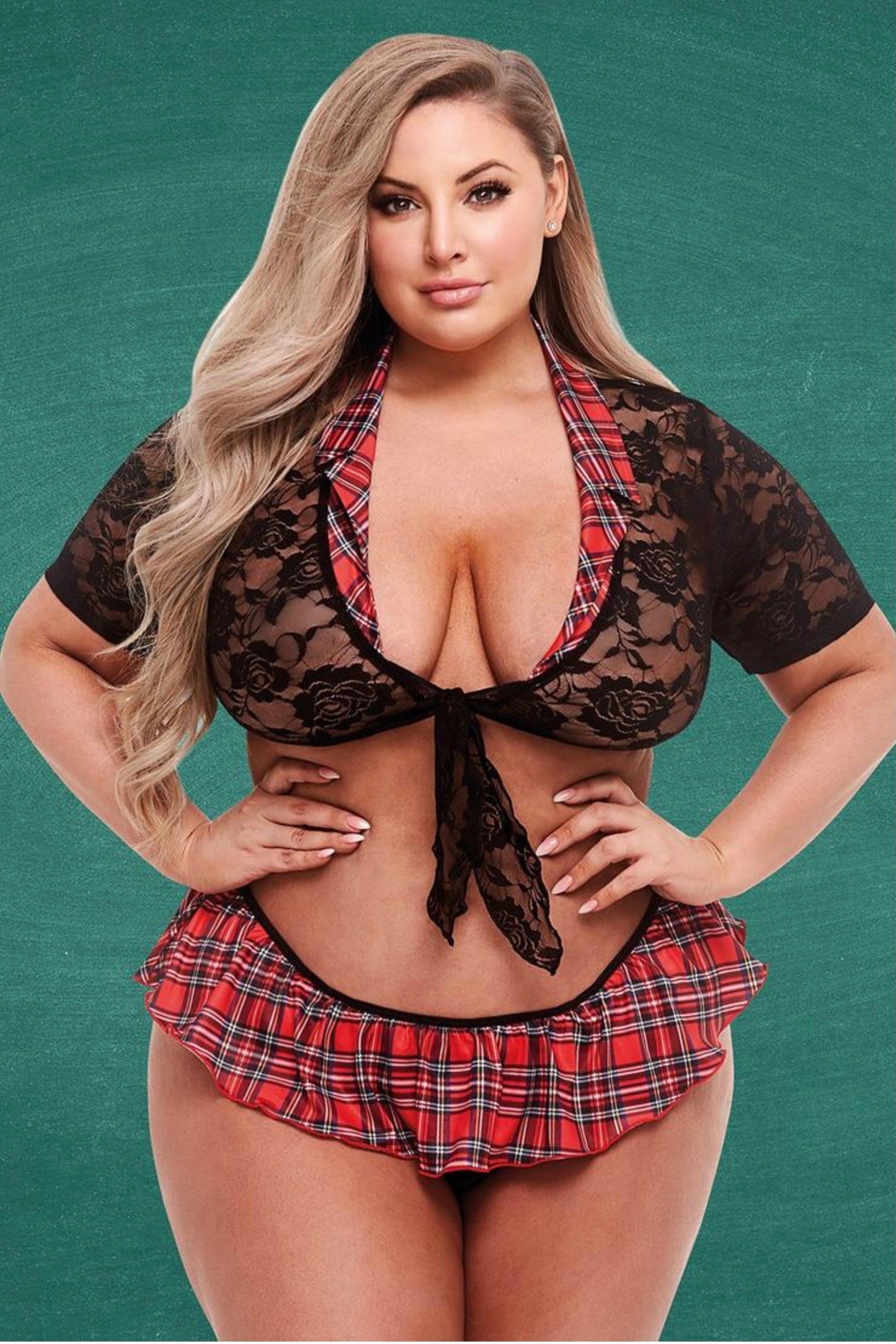 Schoolgirl set - Curvynlingerie Plus Size 