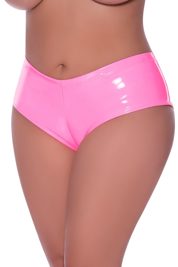 Plus size Low Rise Boy Short pink-Curvynlingerie Plus Size