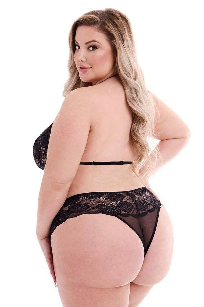 Plus size eco bra and panty set