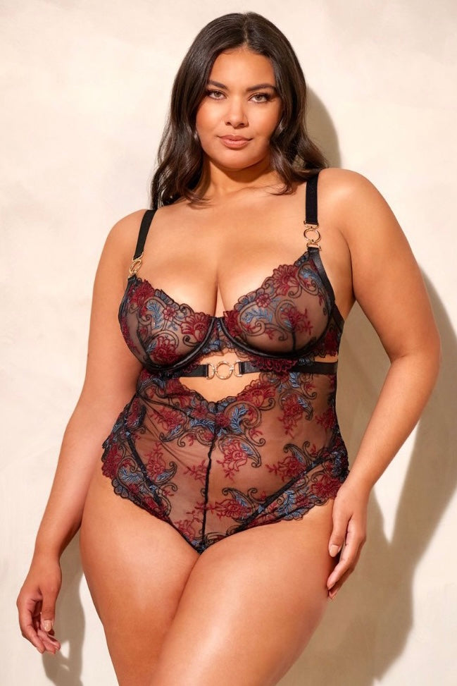 Plus size Azalea teddy-Curvynlingerie Plus Size.com