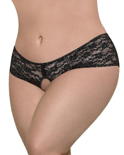 Plus size Lace Split Back Boy Short