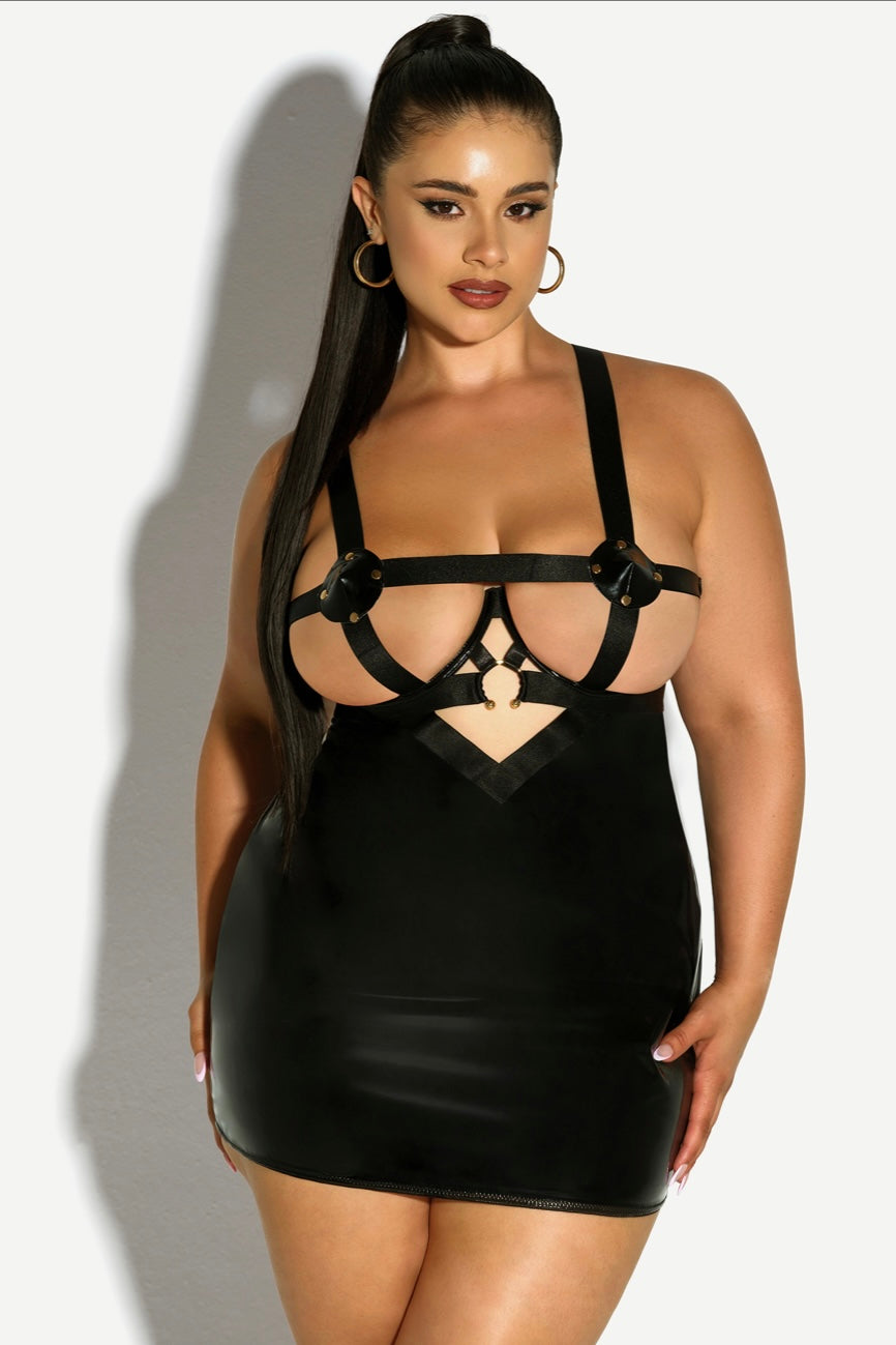 Plus size Vinyl babydoll