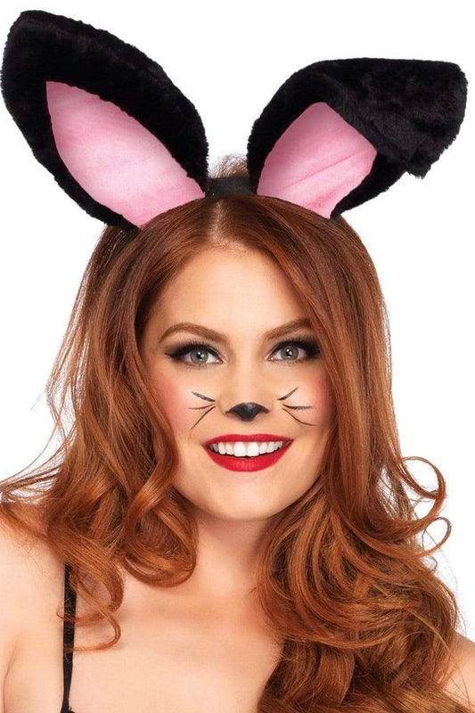 Plush Bunny Ears black