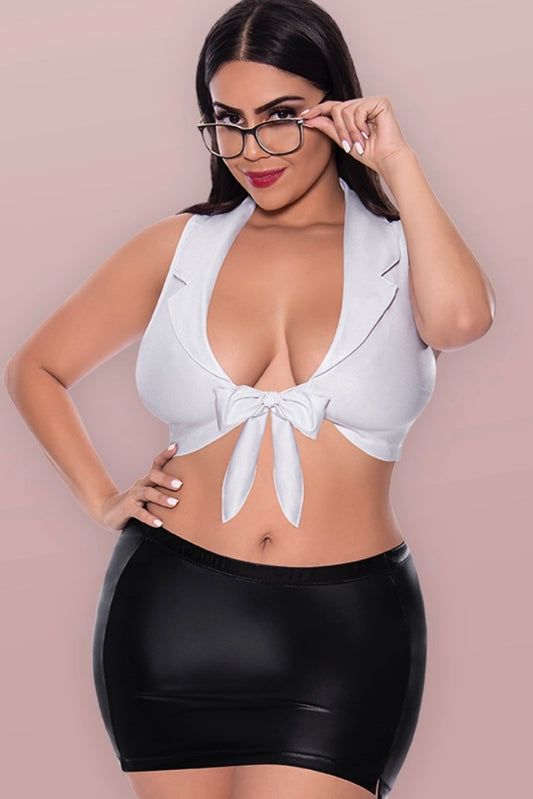 Plus size Sexy CEO  costumeFront