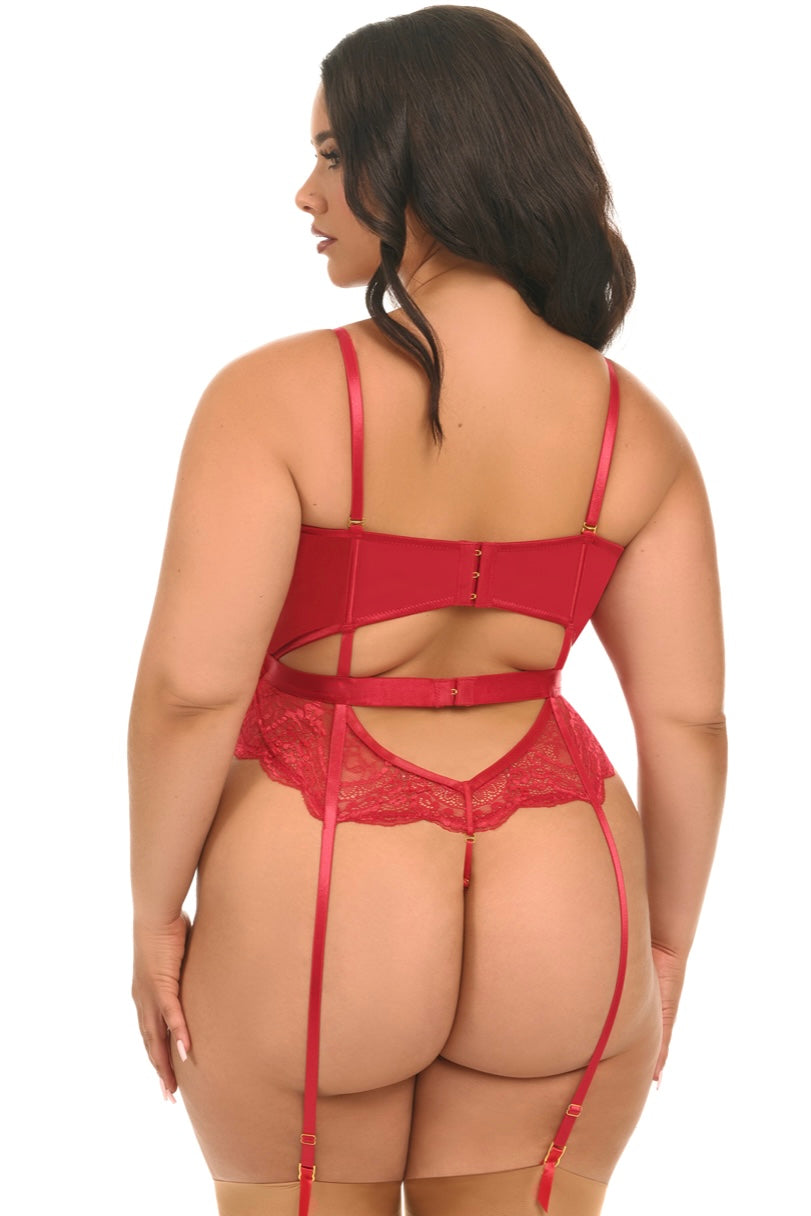 Plus size Satin teddy Rumi