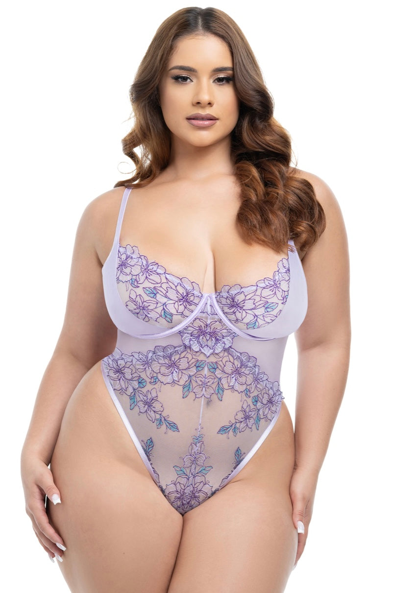 Plus size  teddy Lavender