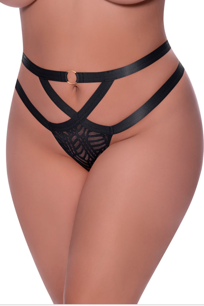 Cheeky Panty black - Curvynlingerie Plus Size 