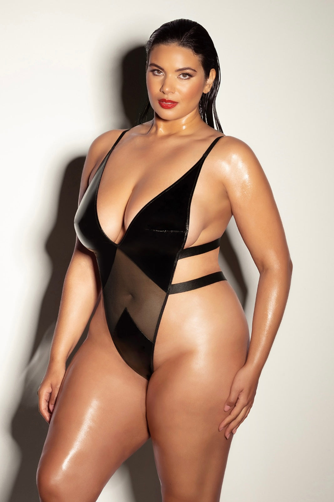 Plus size Vinyl Limitless teddy