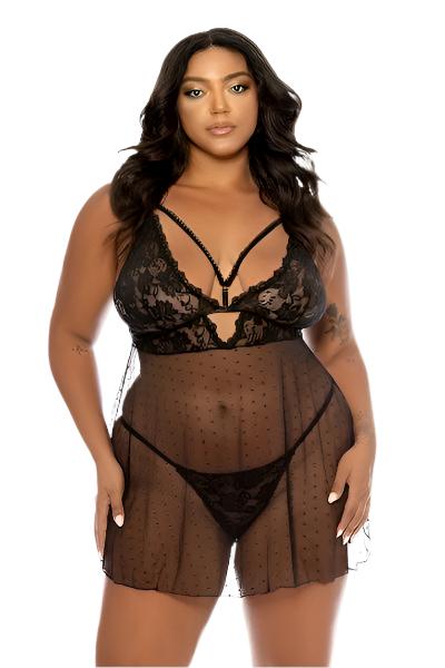 Plus size Babydoll Aphrodite-Curvynlingerie Plus Size