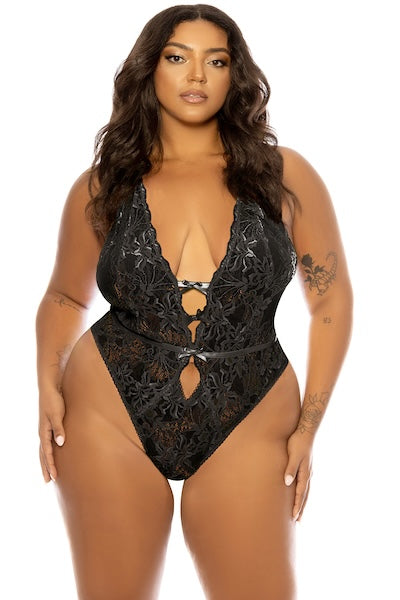 Plus size Lauren teddy black