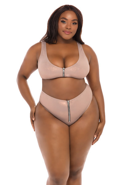 Sport Bikini Capri Bronze -  - Curvynlingerie Plus Size 